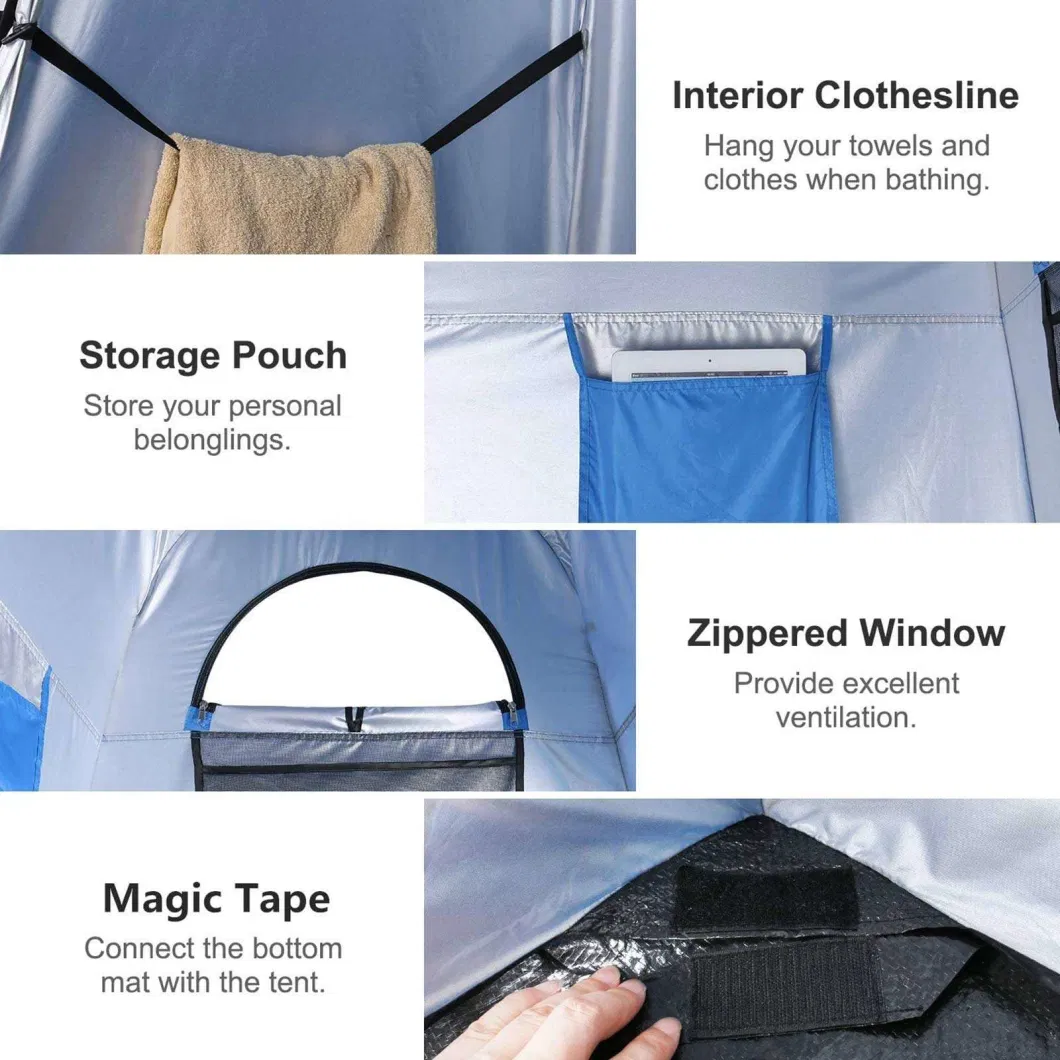 Pop up Tent Great Camper Accessory Portable Outdoor Shower Tent Like Home Bathroom or Privacy Tent for Dressing