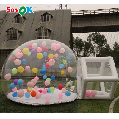 Ballons volants dans une tente à bulles gonflable, 3m/4m, offre spéciale, pour publicité, tente dôme de maison amusante