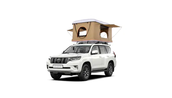 2023 pression hydraulique droite Pop up Camping 2 personnes automatique SUV camion tentes sur le toit couverture rigide tente sur le toit de la voiture