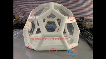 Tente gonflable d'observation des étoiles de Camping de bulle de pelouse de jardin en forme de Football